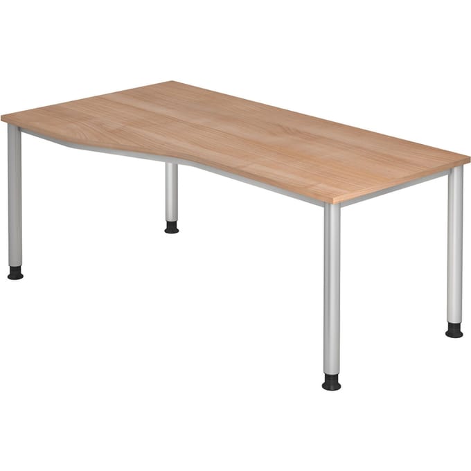 HILO 18 S | Bureau - 180 x 100 Walnoot Tafelhoogte I In hoogte verstelbaar