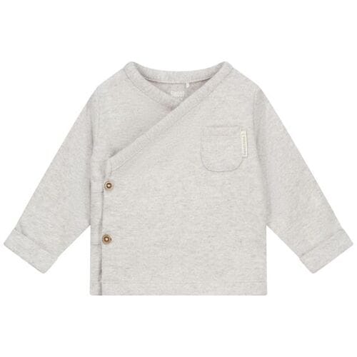 Sweet Petit Mini overslagshirt Soft Stone Melange 68 unisex