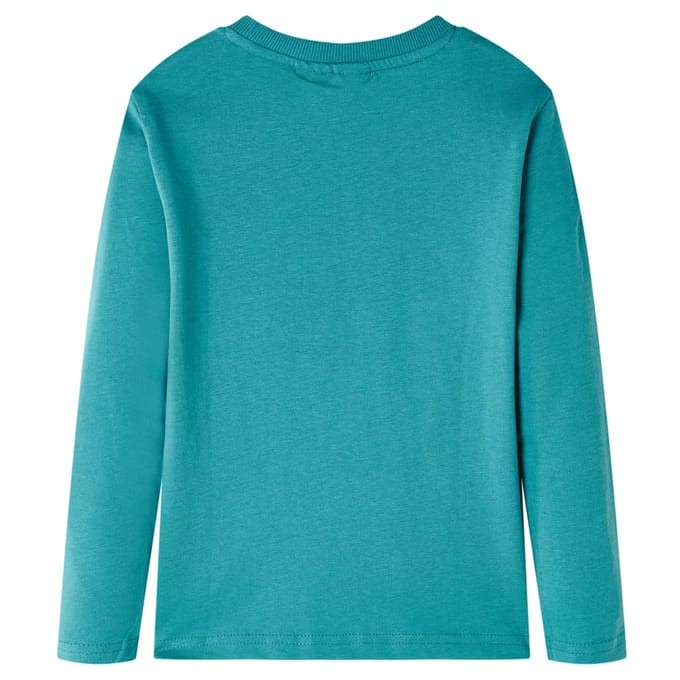 vidaXL - Kindershirt - met - lange - mouwen - 104 - donkerzeeblauw