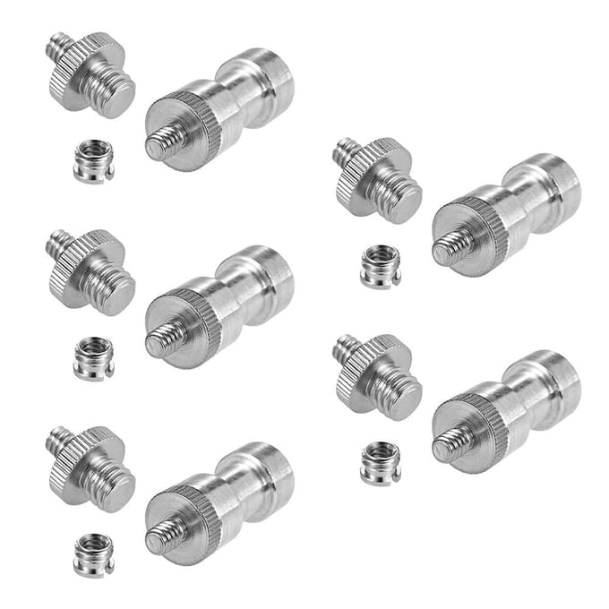 1/4 -20 tot 3/8 -16 Schroefdraad Adapter Converter Vrouwelijke Spigot Reducer Bus Schroef Mount Set