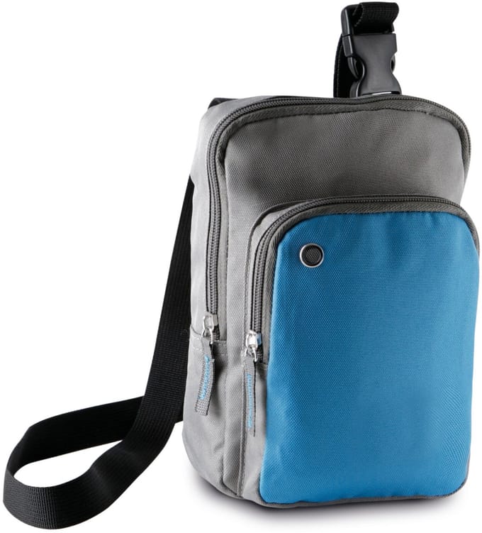 Kimood Schoudertasje KI0301 - Slate Grey / Aqua Blue - One size