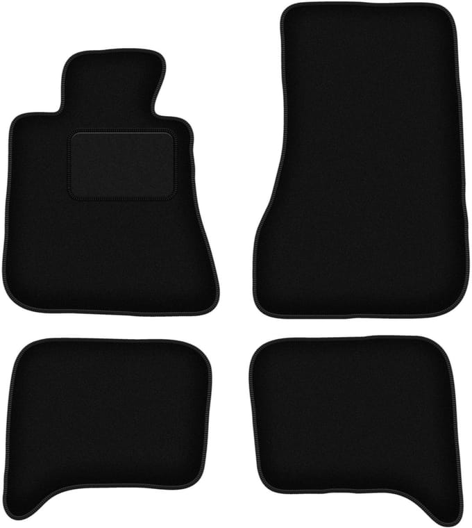 Zwarte veloursmatten voor: BMW 5 E28 sedan (1980-1990)