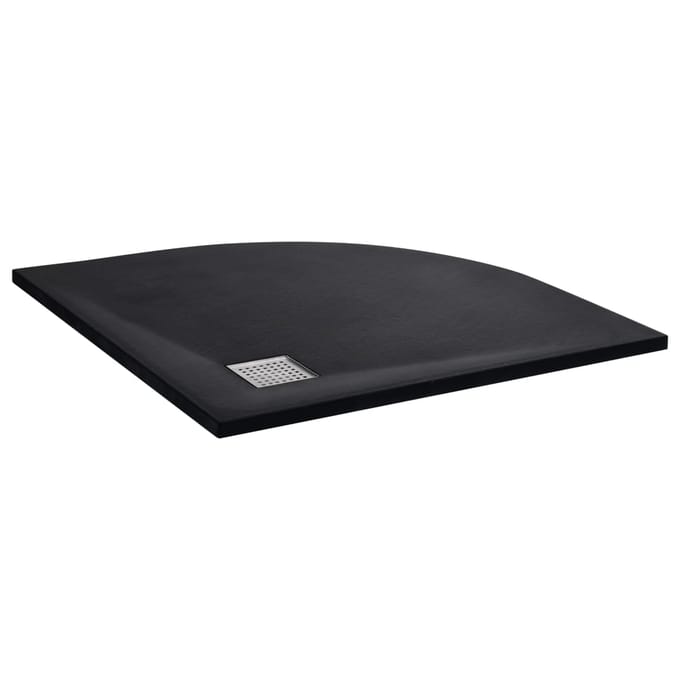 vidaXL - Douchebak - 90x90 - cm - SMC - zwart