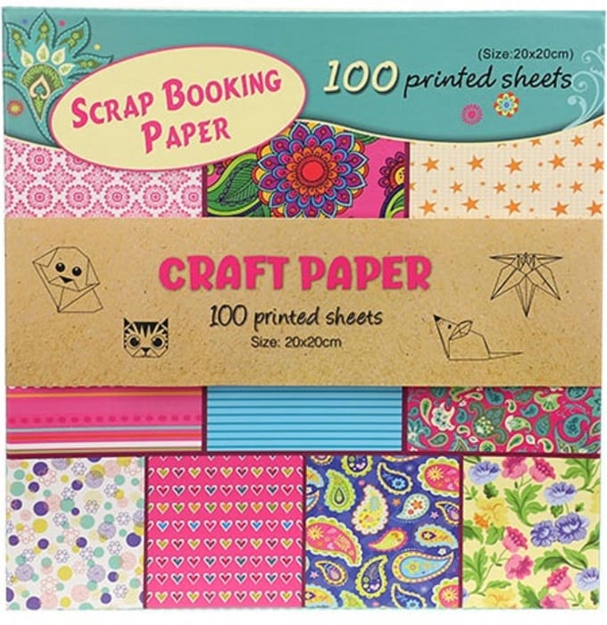 Scrap Book Knustselpapier 100 stuks - 20 x 20 cm