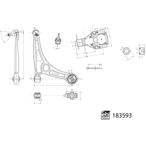 Febi Bilstein Draagarm, wielophanging FEBI 183593