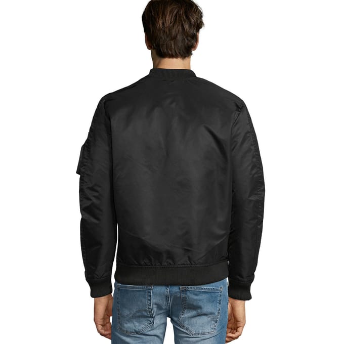 SOLS Unisex Rebel Jacket voor volwassenen (Zwart)