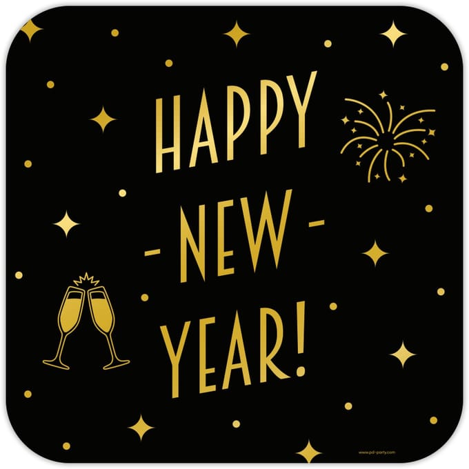 Classy party decoration signs - Happy new year
