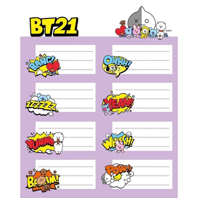 Lijm Erik BT21 Labels