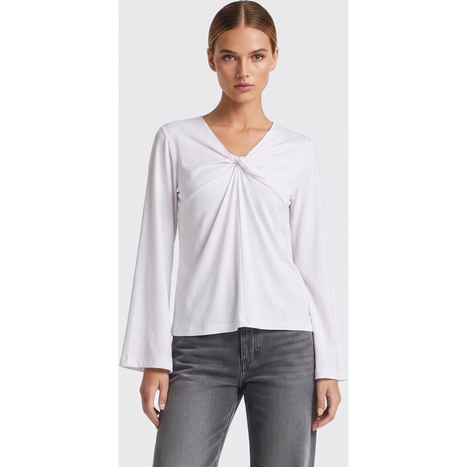 ARKET Nattie Top White Taglia: M | Maglie a manica lunga Outlet | Donna | Bianco