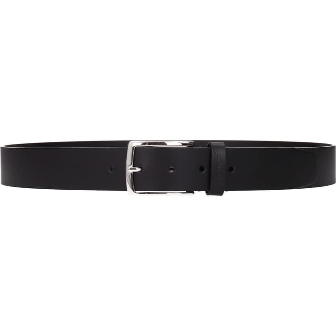 Testoni Zwarte Leren Regular Riem