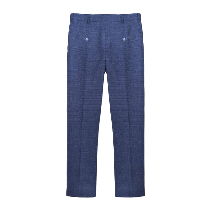 Lambretta Heren Spencer Geruite Pantalon (Marine)