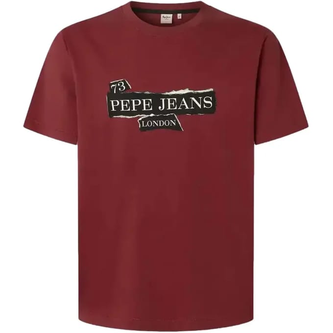 Pepe Jeans Griffin T-shirt Met Korte Mouwen Rood L Man