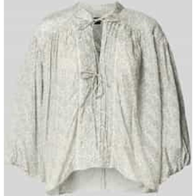 relaxed fit blouse met korte mouwen met modal model 'C_BALES'