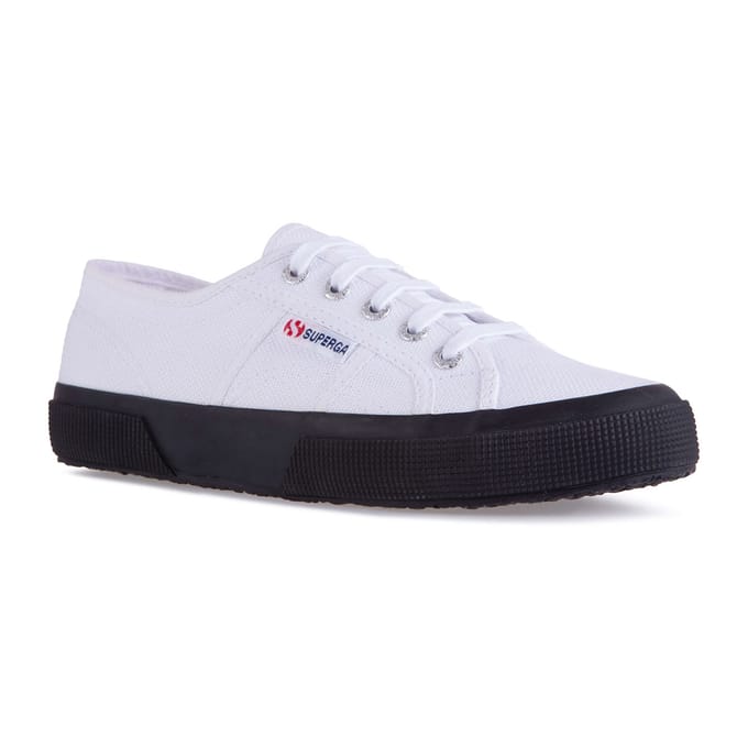 Superga Unisex 2750 Cotu Classic Trainers voor volwassenen (Wit/zwart)