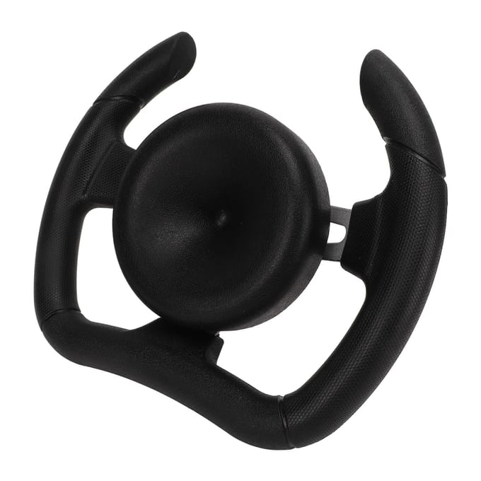 277mm Race Stuurwiel met 135mm Adapter Zwart PU Universeel Vervangingsonderdeel voor Sport Kart black