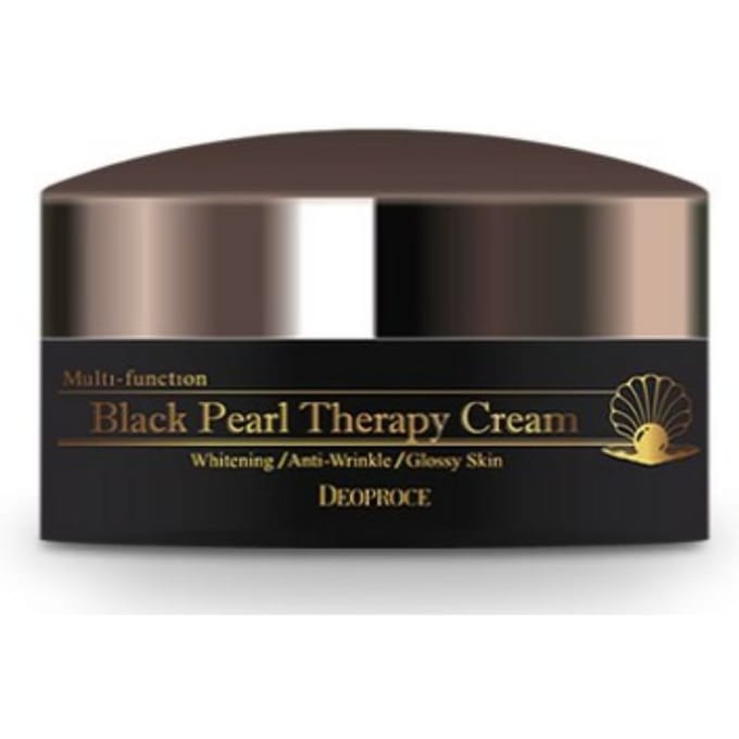 Deoproce Black Pearl Therapy Cream Verhelderende, voedende en hydraterende gezichtscrème 100 g gray