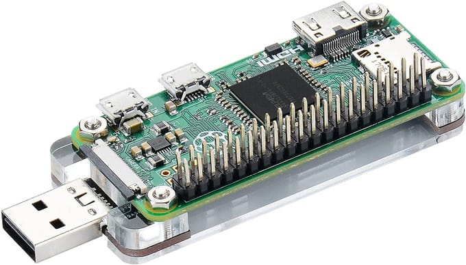 SnelShoppen - USB Dongle Expansion Platform met Behuizing voor Raspberry Pi Zero 2W/Zero W/Zero - Maak een Draagbare PC Stick zonder Solderen