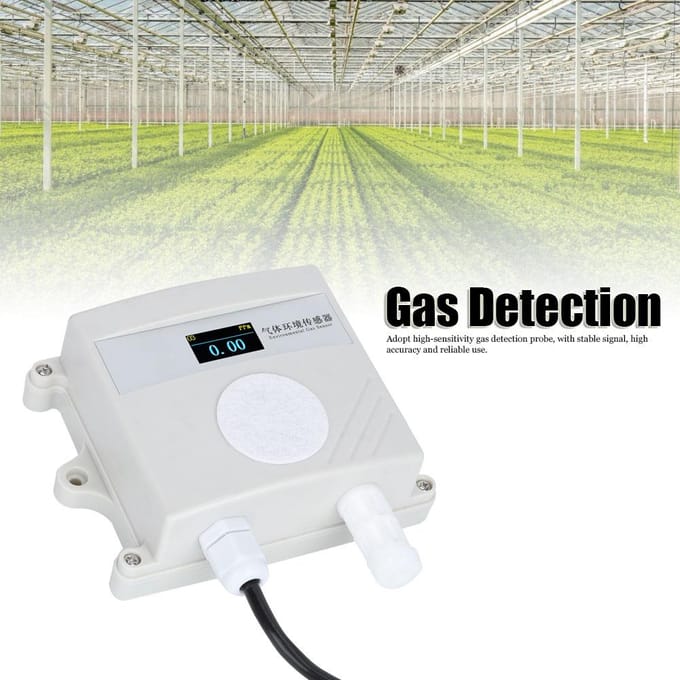RS O3 N01 OLED-10P (Type 485) Aquacultuur Gasdetectieapparaat Ozonzender met Display