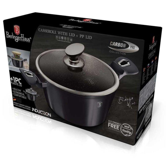 Berlinger Haus Braadpan Carbon Pro 6,1 Liter Aluminium Grijs