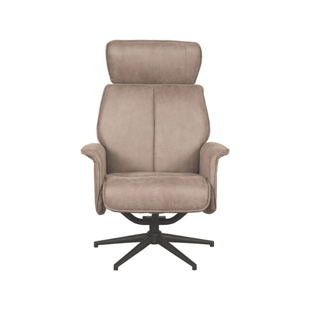LABEL51 Verdal Fauteuil - Bruin - Stof - Excl. Hocker - - - Met Armleuning