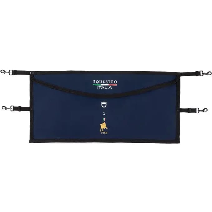 Stalhek met geborduurd logo Equestro X Fise