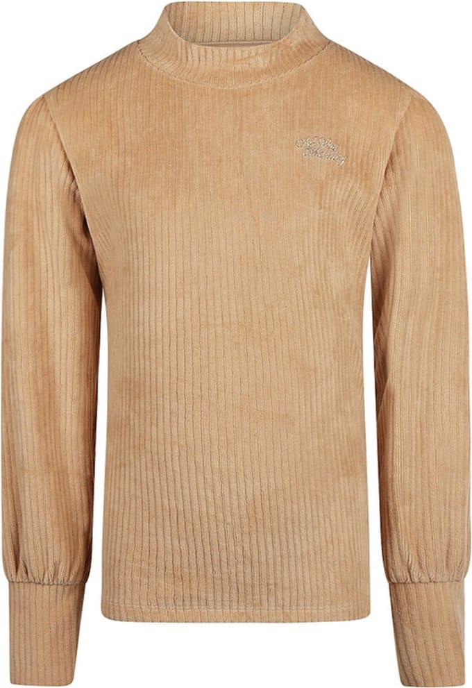 No Way Monday-Meisjes T-shirt ls-Kameel