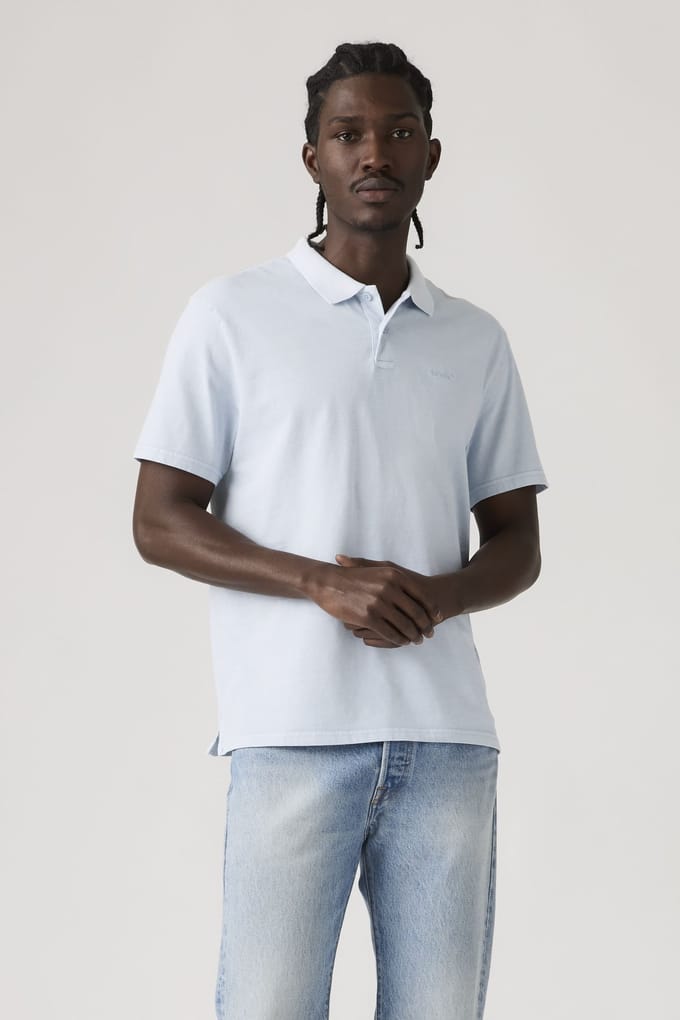 Levi's Authentic Polo Garment Dye Niagara Mist Taglia: M | Polo Outlet | Uomo