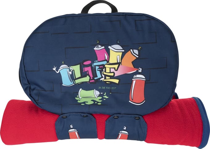 Walser Rugzak Organizer Graffiti blauw