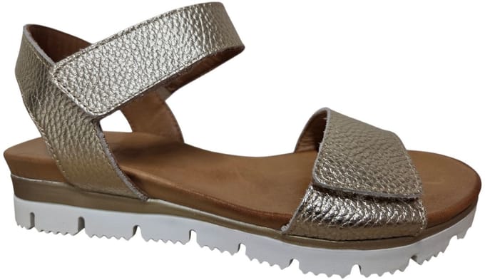 Aqa A8900 FRP Sandalen Goud Leer Dames - Goud - 41