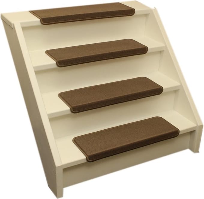 Elite Trapmatten - 15 stuks - Elite Bruin - 62x19x3,5cm - rechthoekig - zelfklevend