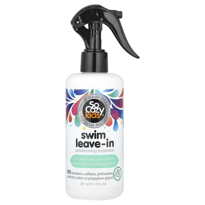 SoCozy, Kids, Swim Leave-In Conditioning Treatment, 8 fl oz (237 ml) gray