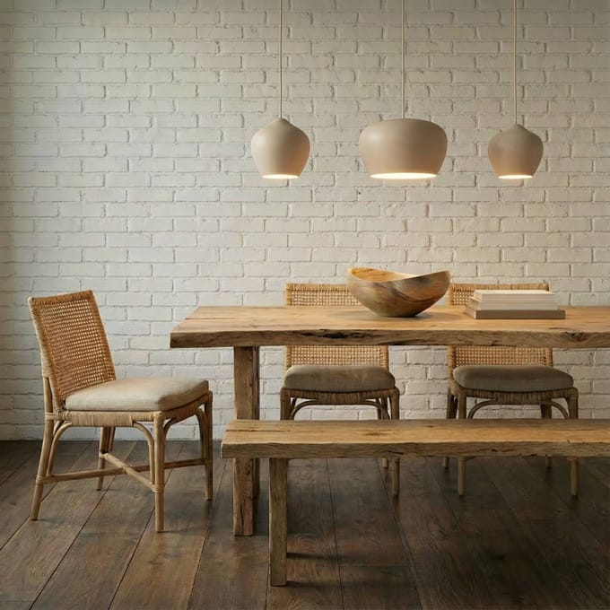 Lucande - hanglamp - 3lichts - Ijzer - H: 20 cm - E27 - beige, wit