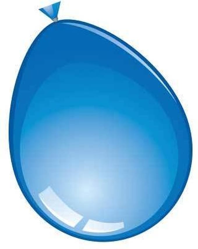 Ballonnen donkerblauw (Ã˜30cm, 10st)