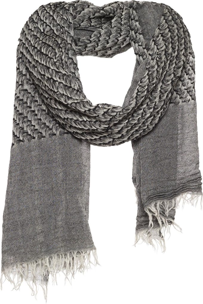 Amor Collections - Langwerpige Sjaal - Wol - Zwart - 100x200 cm