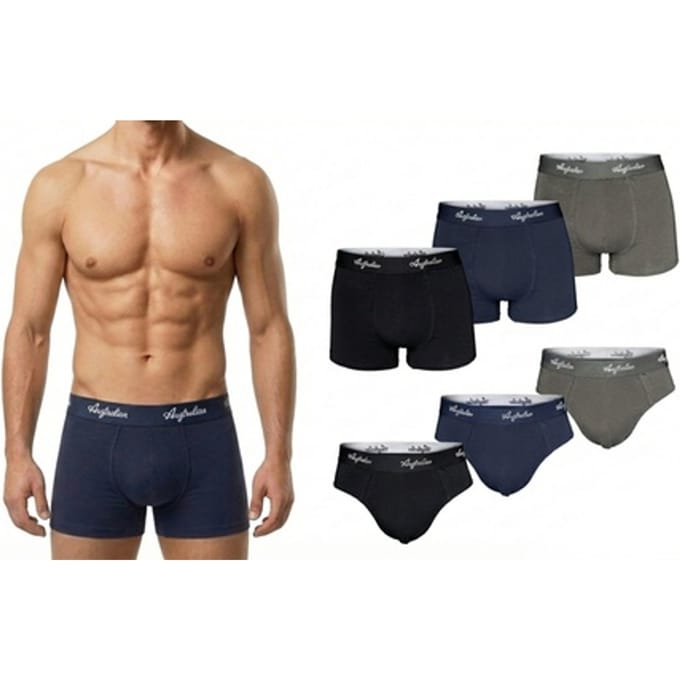 Set van 6 Australian slips of boxers: Slip / M