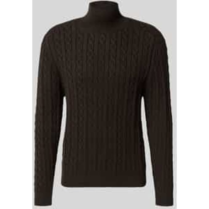 Gebreide pullover met opstaande kraag, model 'EDDARD'