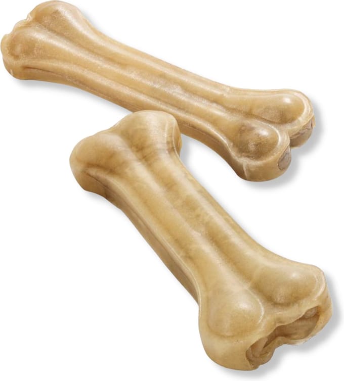 Kauwsnack Hond - Geperst Been Buffelhuid - 10 cm - ca. 40 Gram - 30 stuks