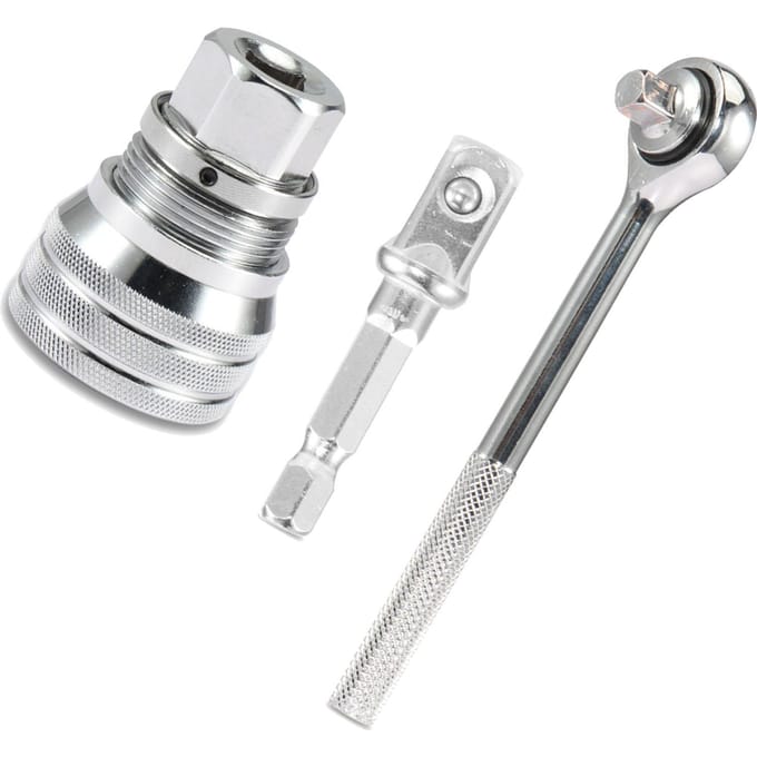 Universele Dopsleutelset 10?19mm 38 Adapter Verstelbare Dopsleutel Gereedschap voor Automobiel white