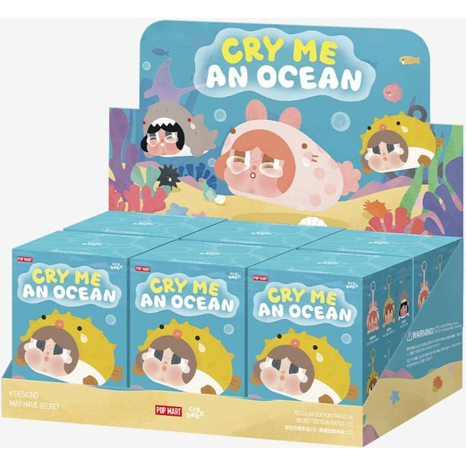 POP MART CRYBABY Cry Me An Ocean Serie - Vinyl Pluche Hanger Blind Box