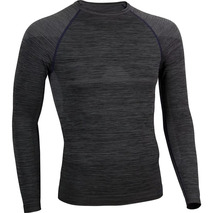 Avento Thermoshirt Superior - Mannen - Zwart/Donkerblauw - Maat M