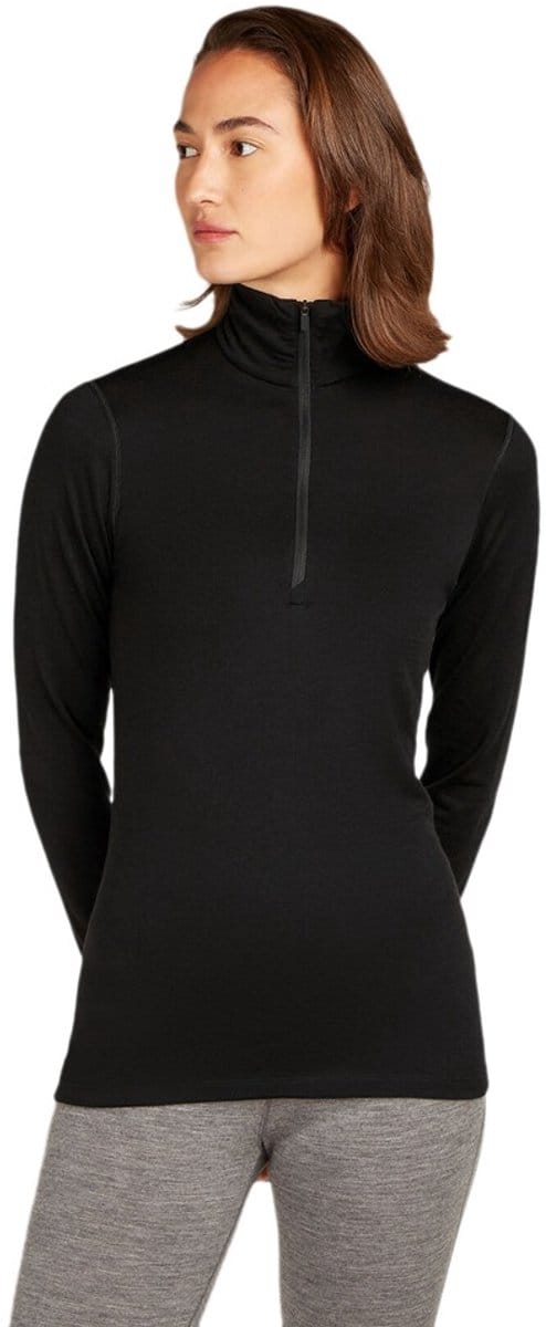 200 Oasis LS Half Zip Pully Dames Black M