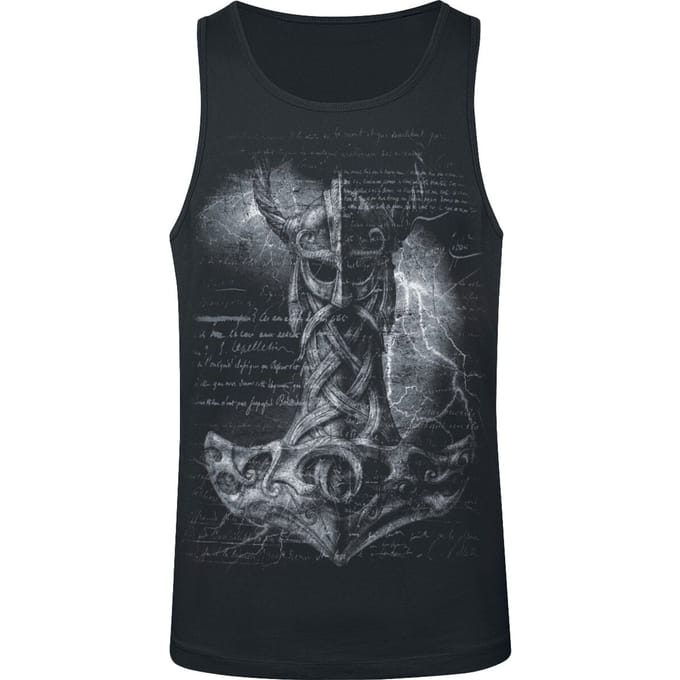 Alchemy England Tanktop - Mjölnir Hammer - M - voor Mannen - zwart