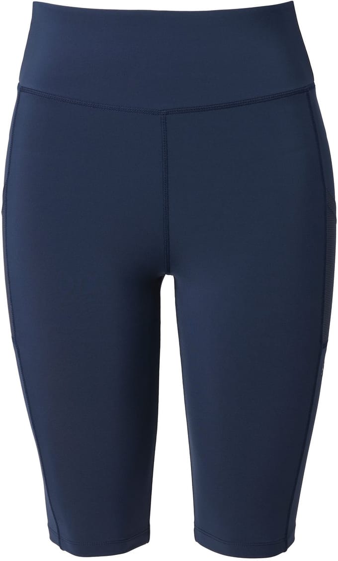 Ulla Popken - Dames - Leggingshort elastische tailleband meshzak gerecycled - Marine - Maat 54+