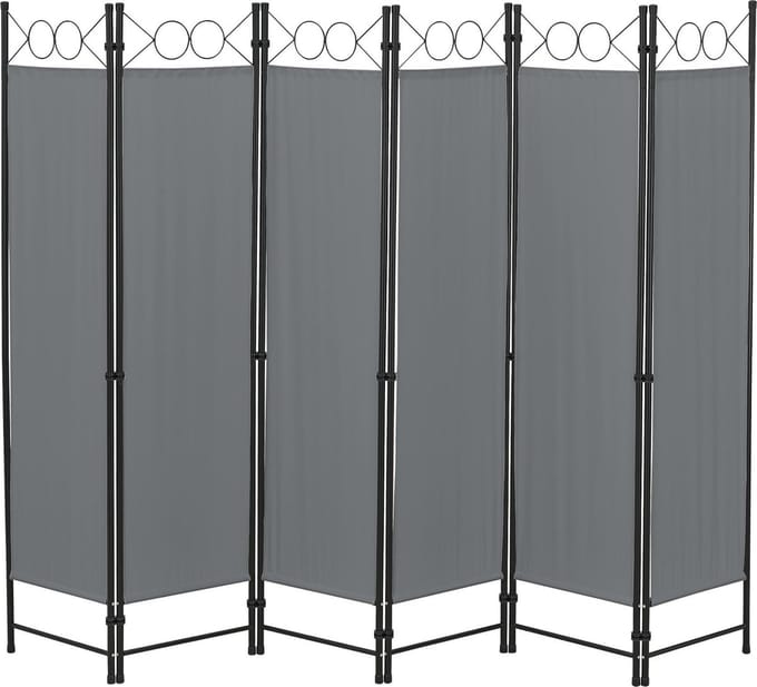 Tuinscherm Saragossa scheidingswand 171x240 cm donkergrijs