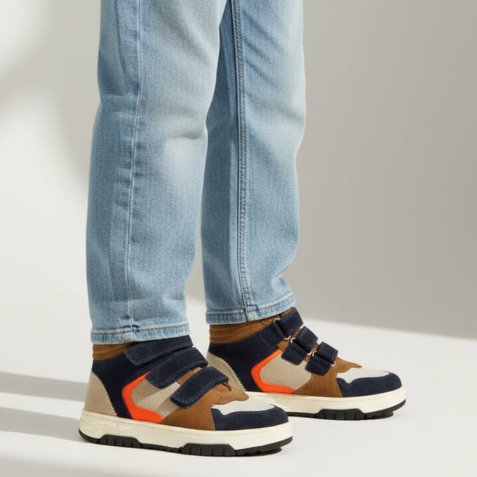 Muyters Sneakers blauw Leer - Maat 24 - Kinderschoenen