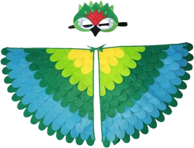 Kinder Vleugels - Verkleed Vleugels - Feestelijke Spelletjes - Opvouwbaar Design - 50 cm Straal - Gradiënt Kleur