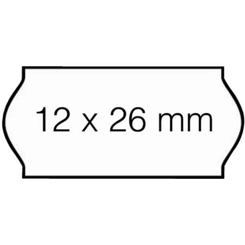 Prijsetiket 12x26mm open-data c6 permanent wit 1500 stuks