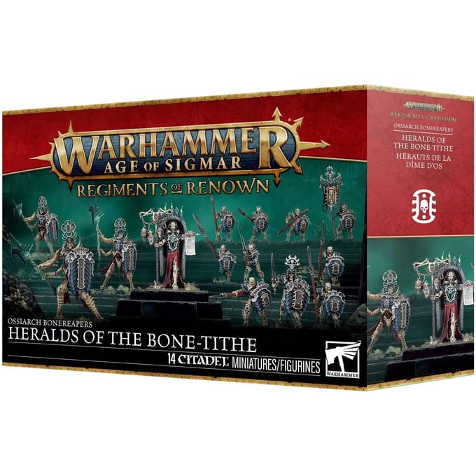 Beeldjes Games Workshop Warhammer AoS - Ossiarch Bonereapers Herauts de la Dîme d'Os