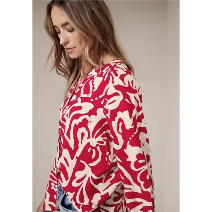 3/4-mouwen blouse met getapete details