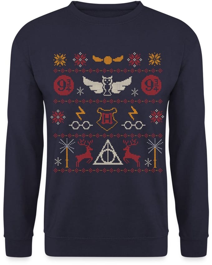 Harry Potter Element Ugly Christmas Lelijk Kerstmis Sweater Heren